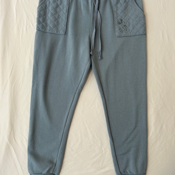 Disney Mickey Mouse Quilted Baby Blue Sweatpants Jogger Women’s XL - Picture 3 of 5